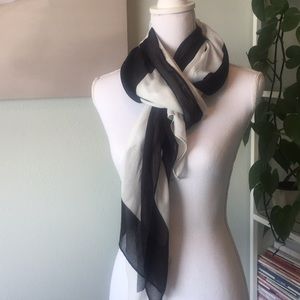 Black and White Scarf